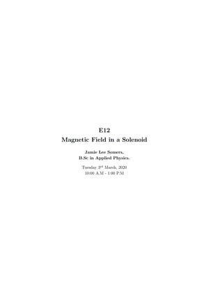 Thumbnail of Solenoid Lab Report