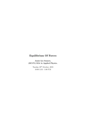 Thumbnail of Forces Lab Report