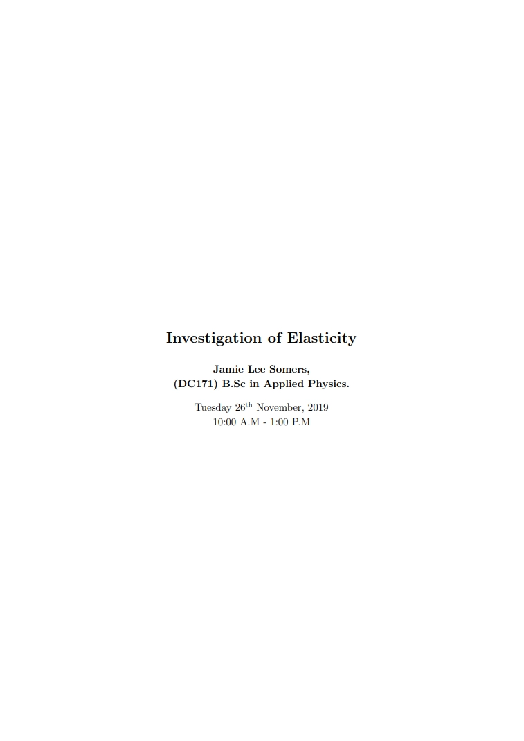 Thumbnail of Elasticity Lab Report