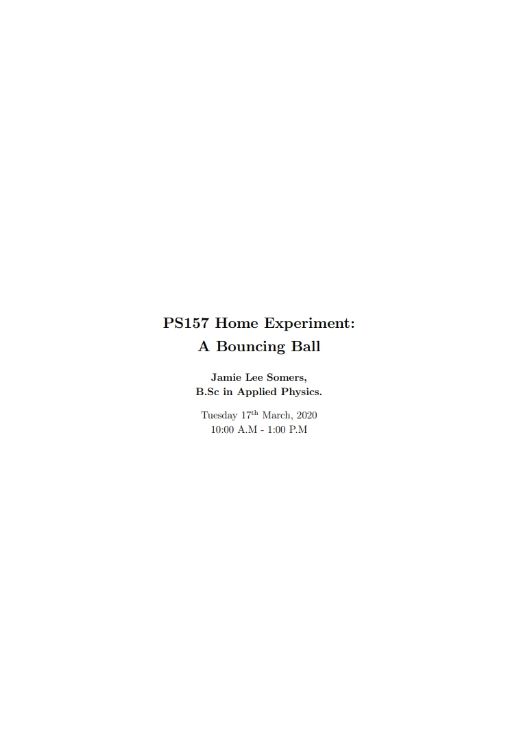Thumbnail of Bouncing Ball Lab Report