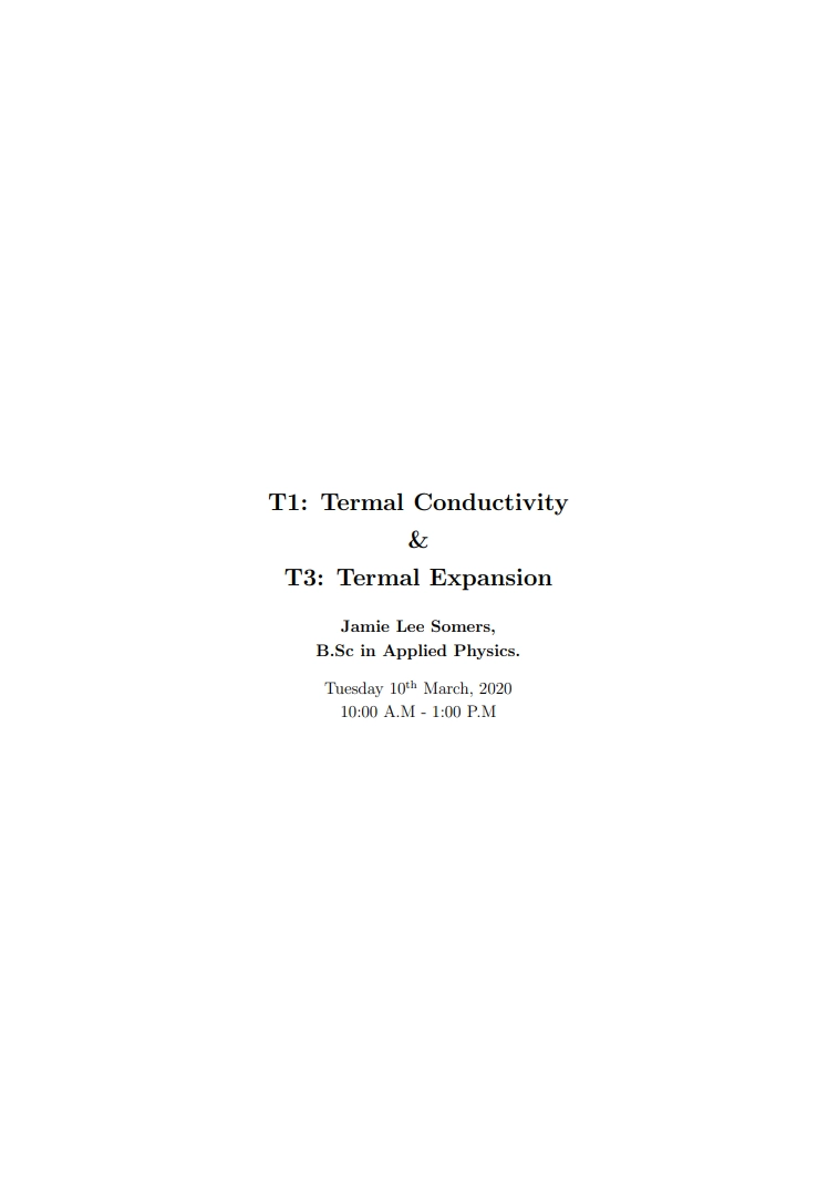 Thumbnail of Termal Conductivity Lab Report
