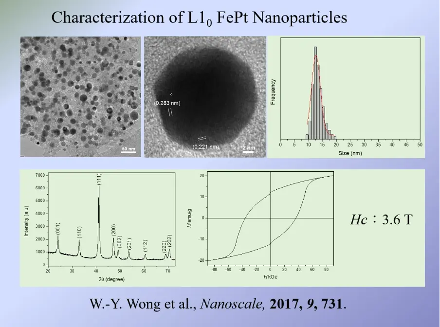 Characterisation of Nanoparticles